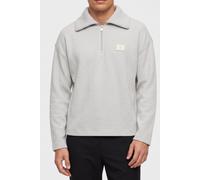 Calvin Klein Ls Brushed Rib Quarter Zip Chalk Größe: XL | Pullover Outlet | Herren