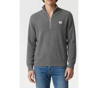 Calvin Klein Ls Ez Cotton Waffle Sweater Medium Grey Heather Größe: L | Pullover Outlet | Herren | Grau
