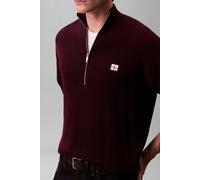 Calvin Klein Ls Ez Cotton Waffle Sweater Passion Plum Größe: M | Pullover Outlet | Herren | Magenta
