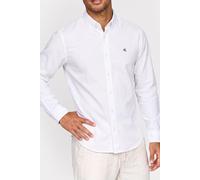 Calvin Klein Ls Solid Oxford Classic Shirt Brilliant White Größe: L | Casual hemden Outlet | Herren | Weiß