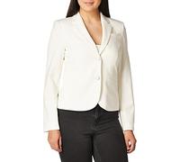 Calvin Klein Lux-Blazer für Damen mit Zwei Knöpfen (Petite, Standard und Plus), Cream, 36