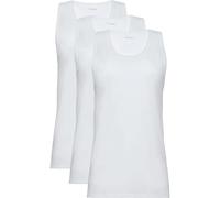 Calvin Klein Herren Tanktop LV00NB4184, 3er-Pack Icon Stretch Baumwoll-Mix, Weiß S