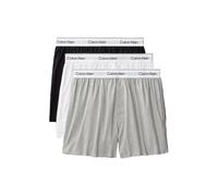 Calvin Klein 3er-Pack Slim Boxers Icon Baumwoll-Stretch Herrenunterwäsche Schwarz Weiß Grau 4XL