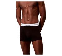 Calvin Klein Herren Boxershorts, 3er Pack - Relaxed Trunk, Icon Stretch, Logobund Schwarz/Weiß 3XL