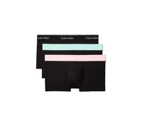 Calvin Klein Trunk Lv00NB4389 - Icon Cotton Stretch Low Rise - 3er Pack schwarz/rosa/grün L