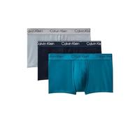 Calvin Klein Lv00nb4409 Trunk Boxershorts 3 Einheiten S Sleet / Teal Marine / Shoreline