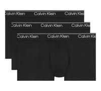 Calvin Klein Herren 3er Pack Boxershorts Trunks Low Rise mit Logobund, Schwarz (3 Black), 3XL