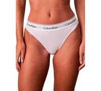 Bikinislip "HIGH LEG BIKINI", Damen, Gr. XS (34), weiß, Webqualität, Obermaterial: 53% Baumwolle, 35% Modal, 12% Elasthan, CALVIN KLEIN UNDERWEAR, unifarben, körpernah, Unterhosen Bikinislip, Mit elas