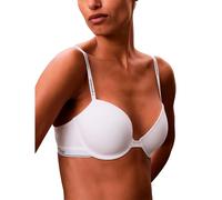 Calvin Klein Underwear BH Demi - leicht gefüttert, Label-Spaghettiträger, Weiß, Größe 75C