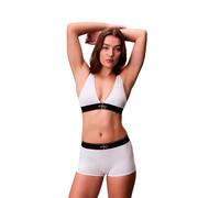 Triangel-BH "LIGHTLY LINED TRIANGLE", Damen, Gr. M (38), N-Gr, weiß, Jersey, Obermaterial: 92% Polyester, 8% Elasthan, CALVIN KLEIN UNDERWEAR, unifarben, körpernah, BHs Triangel-BH, Körpernahe Passfor