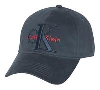 Calvin Klein LV04D5039G Herren-Mütze, groß, mehrlagig, Monologo, Blau (Moonlit Ocean), Einheitsgröße, Blau (Moonlit Ocean), Einheitsgröße