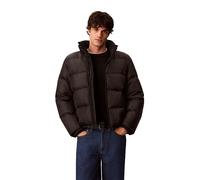 Steppjacke CALVIN KLEIN JEANS "LS NYLON AOP DOWN PUFFER JKT", Herren, Gr. XL, schwarz, Web, Obermaterial: 100% Nylon. Futter: 100% Polyester. Füllung: 80% Daunen, 20% Federn, unifarben, regular fit no