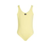 Calvin Klein Mädchen Badeanzug Rückenfrei, Gelb (Elfin Yellow), 8-10 Jahre