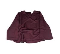 Calvin Klein - Matte Satin Long-Sleeve Ruched Top - - Blouses & Shirts - Damen - Lila - L