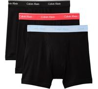 Boxer "BOXER BRIEF 3PK", Herren, Gr. M (50), schwarz bodies w, schwarz, punch pink, br, Jersey, Obermaterial: 100% Baumwolle, CALVIN KLEIN UNDERWEAR, körpernah, Unterhosen, mit Logo-Elastikbund (3 Stü
