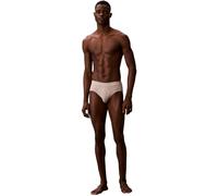 Calvin Klein Men Hip Brief 3pk PINK (Classic Blue/Porpoise/Black) XL