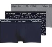 Calvin Klein Men Low Rise Trunk 3PK Blue (Shoreline/Cut Circles Shoreline/Mis) XXL
