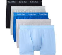 Trunk "TRUNK 5PK", Damen, Gr. XL (54), 5 Stk., classic blau, porpoise, schwarz, grau, Jersey, Obermaterial: 95% Baumwolle, 5% Elasthan, CALVIN KLEIN UNDERWEAR, körpernah, Unterhosen, mit Logo-Elastikb