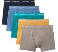 Calvin Klein Men Trunk 5pk Yellow (Driftwood/Moonlight Blue/Fanfare/) S