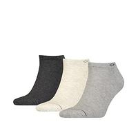 Calvin Klein Herren Sneaker Socken - Kurzsocken, Vorteilspack, One Size Grau (melange) 40-46 3er Pack (1x3P)