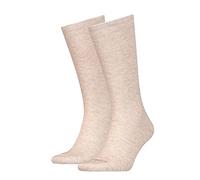 Calvin Klein Men's Mirrored Logo Socks, beige Melange, ONE Size