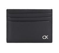Calvin Klein Metal CK Kreditkartenetui Leder 10 cm black