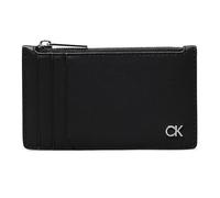 Calvin Klein Metal CK Kreditkartenetui Leder 12.5 cm schwarz