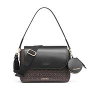 Calvin Klein Millie Damen 2-in-1 Flap Schultertasche & Crossbody, Braun/Khaki/Schwarz, Einheitsgröße