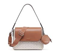 Calvin Klein Millie Damen 2-in-1 Flap Schultertasche & Crossbody, Vanille/Khaki/Caramel, Einheitsgröße