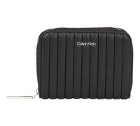 Calvin Klein Reißverschlussbörse Damen Mini Line Quilt MD Zip Around black