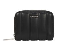 Calvin Klein Mini Line Quilt Zip Around Wallet Black