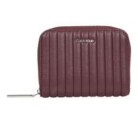 Calvin Klein Mini Line Quilt Zip Around Wallet Vineyard Wine
