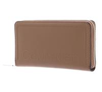Calvin Klein Minimal Hardware Zip Around Wallet L Safari Canvas
