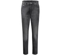 Calvin Klein Damen Jeans Hose Mom Jean Tapered Fit, Schwarz (Denim Black), 27W/30L