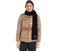 Calvin Klein Monologo Embroidery Knit Scarf Black