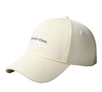 Baseball Cap CALVIN KLEIN JEANS "MONOLOGO EMBROIDERY BASEBALL HAT", Damen, grün essence, Web, Baumwolle, Caps, Mit festem Schirm (45856214-0) grün essence
