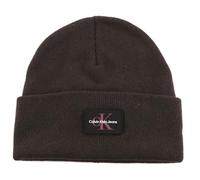 Calvin Klein CKJ Monologo Rubber Beanie Dark Chestnut