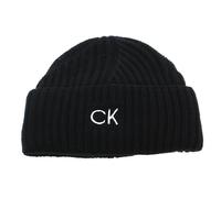 Calvin Klein Mütze Elevated Wool Beanie CK Black schwarz