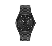 Multifunktionsuhr CALVIN KLEIN "CK MOTION", schwarz, schwarz, Armbanduhren, Damen, Quarzuhr, Armbanduhr, Damenuhr, Herrenuhr, Edelstahlarmband, analog (60709838-0) schwarz, schwarz