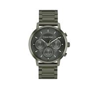 Calvin Klein Multi Zifferblatt Quarz Uhr für Herren Kollektion Gauge mit Grünes Edelstahlarmband - 25200494
