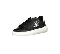 Calvin Klein Nero Leder Herren Sneaker EU40/US7 Mehrfarbig