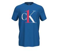 Calvin Klein One Graphic T-Shirt Herren S/S Crew Neck Kettle Blue Bright Mulberry - S