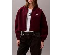 Calvin Klein Oversized Scuba Bomber Jacket Deep Rouge Größe: L | Bomberjacken Outlet | Damen
