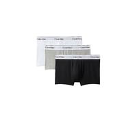 Calvin Klein 3er-Pack Low Rise Trunks - Icon Cotton Stretch - Weiß, Schwarz, Grau Größe L