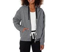 Calvin Klein Performance Damen Eco Fleece Hoodie, Schwarz meliert, XS