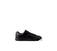 Sneaker CALVIN KLEIN "LOW PROF CUPSOLE LTH", Herren, Gr. 43, schwarz, Leder, Lederimitat, unifarben, Basic, Schuhe Sneaker, Freizeitschuh, Halbschuh, Schnürer mit CK-Label (74068607-43) schwarz