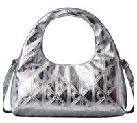 Calvin Klein Puffy AOP Mini Bag With Strap Silver Metallic