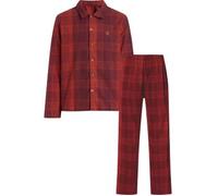 Calvin Klein Pure Flannel Pyjamas Rot Baumwolle Large Herren