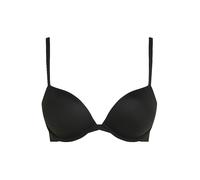Push-up-BH "PUSH UP PLUNGE", Damen, Gr. 80, Cup B, schwarz, Obermaterial: 79% Polyamid, 21% Elasthan, CALVIN KLEIN UNDERWEAR, unifarben, Basic, körpernah, BHs Push-up-BH, mit glattem Finish (66794251-