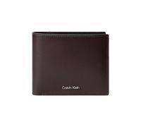Calvin Klein Raised Bill Fold W / Coin Wallet CK Dark Brown